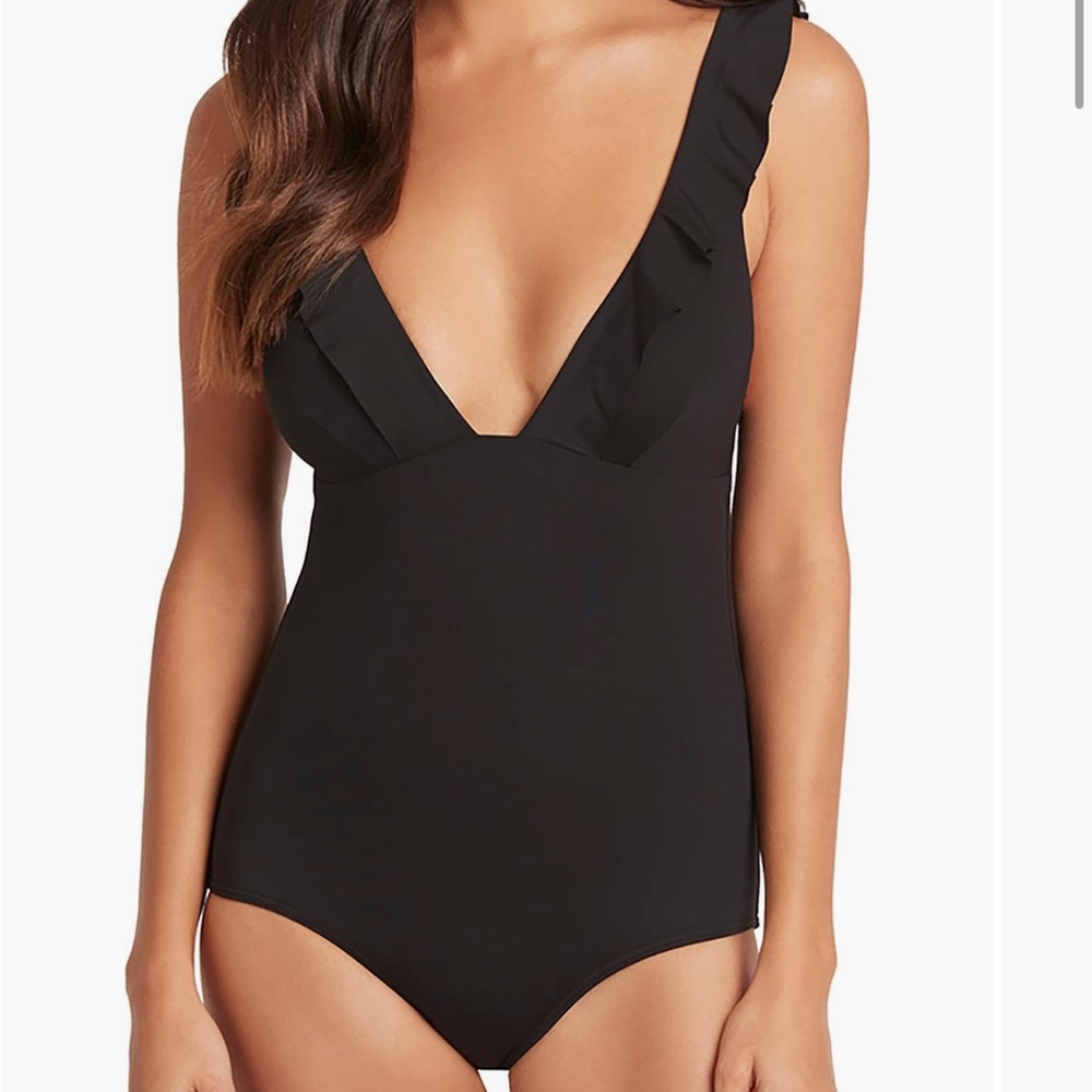 SEA LEVEL Frill One Piece Swimsuit
